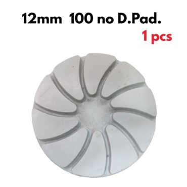 Marble science 12mm diamond marble polishing pad 100 number grid 1 pcs